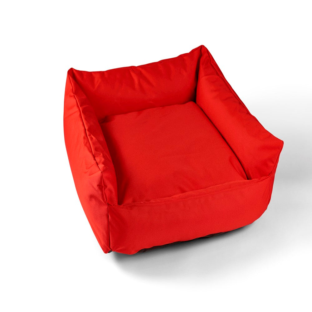 Red - Trojan Cosy Waterproof Dog Bed